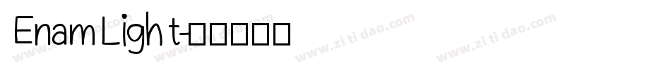 Enam Light字体转换